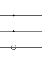 Toffoli gate diagram